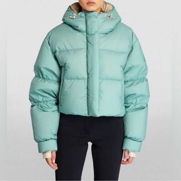 Cordova Aomori Ski Jacket Cropped Puffer Jacket NWT Medium Balsam Mint Green - Picture 1 of 9